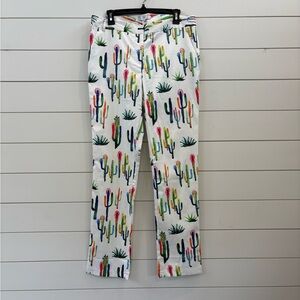 Ovi Multicolor Cactus Pattern Chinos
